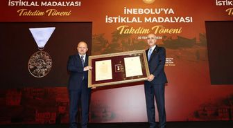 İnebolu'ya 'İstiklal Madalyası Takdim Töreni' yapıldı