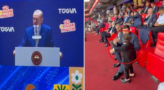 TÜGVA'nın etkinliğine damga vuran görüntü! Çok sinirlendi