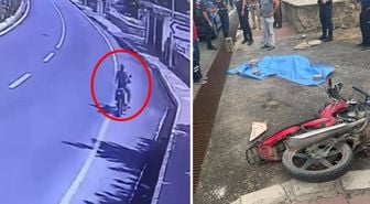 Devrilen motosikletin 14 yaşındaki sürücüsü öldü
