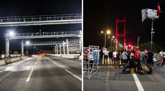 15 Temmuz Şehitler Köprüsü 'Asırlık Gece' Belgesel çekimleri kapsamında trafiğe kapatıldı