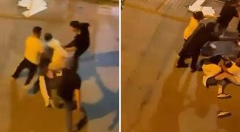 Çekmeköy'de yol verme kavgası: Tekmeli yumruklu saldırı kamerada