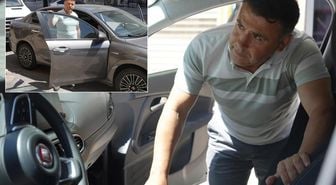Sıfır araç alan vatandaşa büyük şok: Herkesin gözü önünde kepçe ile ezeceğim