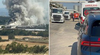Mudanya'da tavuk çiftliğinde yangın: 12 bin tavuk telef oldu