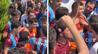 Salah karşılamasında ilginç anlar! Galatasaray formasını çıkarttırdılar