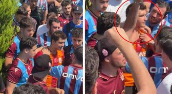 Salah karşılamasında ilginç anlar! Galatasaray formasını çıkarttırdılar