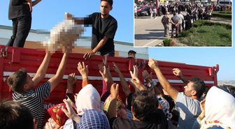Geçen yıl zarardan, bu yıl kazançtan dağıttı! 6 ton patates 10 dakikada tükendi