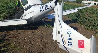 Çatalca'da eğitim uçağı kaza kırıma uğradı; öğrenci pilot hafif yaralandı