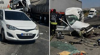 Konya'da freni patlayan TIR dehşet saçtı: 1 ölü, 9 yaralı