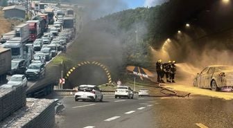 Bolu Dağı Tüneli'nde korkutan yangın: Ankara istikameti ulaşıma kapandı