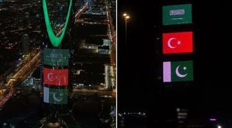 Türkiye, Suudi Arabistan ve Pakistan anlaştı! Simge yapılar üç ülkenin renklerine büründü
