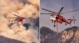 ABD'de orman yangınına müdahale den helikopter düştü, enkaza ulaşılamıyor