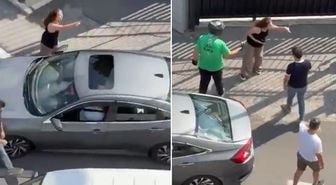Yol ortasındaki kavgaya damga vuran söz: Kocanı aldım elinden, çatla