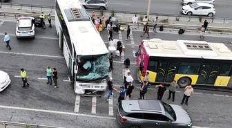 İstanbul'da yolcu otobüsü, İETT otobüsüne çarptı! Çok sayıda yaralı var