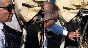 Arazöz devrildi, sürücünün ilk sözü başkana “Bana kızdın mı?” oldu