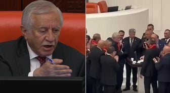 Genel Kurul'da dikkat çeken anlar: İYİ Partili Türkoğlu kürsüden güçlükle indirildi