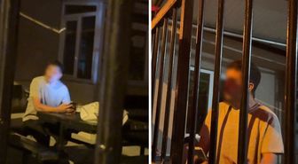 Tuvaleti kullanmak için girdiği camide mahsur kaldı, taş atarak yardım istedi