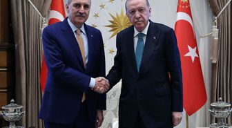 Cumhurbaşkanı Erdoğan, TBMM Başkanı Kurtulmuş'u kabul etti