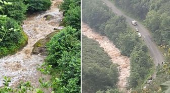 Giresun'da facia! Anne ile iki kızı sel sularına kapıldı