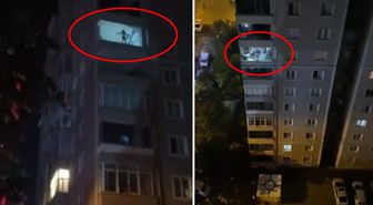 Metrelerce yükseklikte ölümle dans! Yürekler ağza geldi