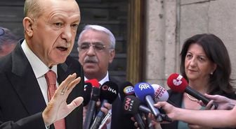 DEM Parti heyeti Erdoğan'la görüşmek için Külliye'de! Demirtaş dahil masada 5 konu var