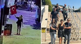 Ters kelepçe ile alındı! İşte bayrağımızı yakan o alçağın savunması