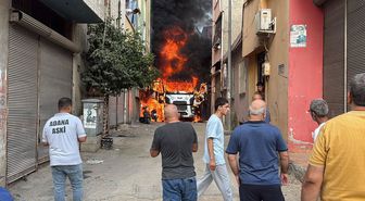 Çay içmeye giden ASKİ ekiplerinin vidanjörü yandı, mahalleli canını zor kurtardı