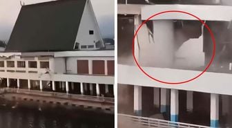 7,7'lik deprem! Dehşete düşüren anlar kamerada