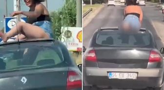 Görenler gözlerine inanamadı! Dans etti, yetmedi eteğini sıyırıp...