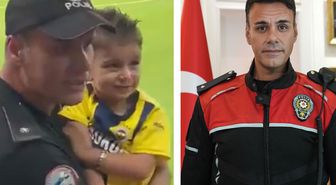 Küçük Fenerbahçeli taraftarı kucağına alıp koruyan polis memuru o anları anlattı
