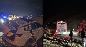 Erzincan’da yolcu otobüsü kaza yaptı: 1’i ağır 7 kişi yaralandı