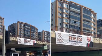 Batman’da Cumhurbaşkanı Erdoğan’a Kürtçe ve Türkçe teşekkür pankartları