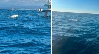 Balık tutmak için açıldıkları denizde dron buldular