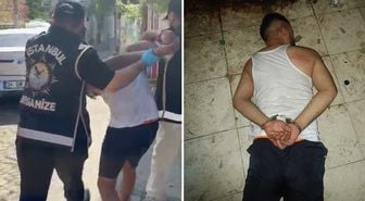 Esnafa kan kusturan şüpheliler yaka paça yakalandı