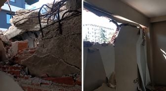 Avcılar’da koltukta uzandığı sırada iş makinesi dairenin duvarını yıktı
