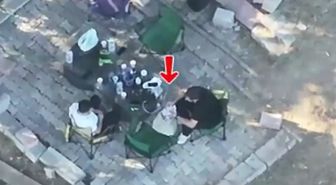 Zehir tacirlerine dronlu baskın! Yakayı ele verdiklerinin farkına bile varamadılar
