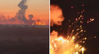 Rusya, Kiev'deki kritik tesisi vurdu! Gökyüzünden ateş yağdı