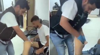 Suriyeli şahsın protez bacağından çıkanlar akıllara durgunluk verdi
