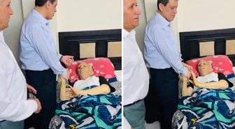 Suriye'de cumhurbaşkanı danışmanı olarak atanan Mazlum Abdi'den hastane ziyareti
