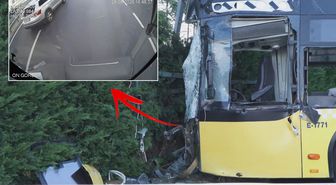 2 kişinin öldüğü İETT otobüsü kazası araç içi kamerasında