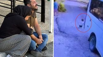 1.5 yaşındaki oğlunu ezerek ölümüne neden oldu! Kahreden anlar kamerada