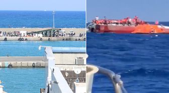 KKTC'nin Girne açıklarında 267 kişiyi taşıyan yolcu gemisi battı