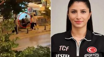 Milli antrenör Funda Bakış'ın öldürüldüğü anlar kamerada