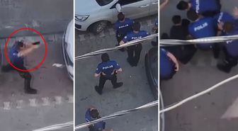 Polis ekiplerinin zor anları! Havaya ateş açmak zorunda kaldılar