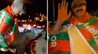 Trabzonlu iş insanı Amed formasıyla Diyarbakır sokaklarında