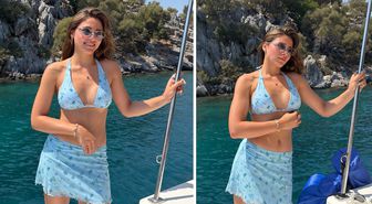 Kızılcık Şerbeti’nin Doğa’sı Sıla Türkoğlu’ndan tatil pozları!