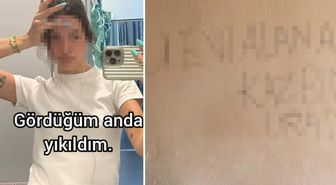 Müşteri götürdüğü evin duvarındaki yazıyı gören emlakçı yıkıldı