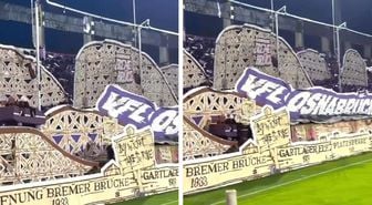 Tribünde lunapark treni kurdular, fark yediler