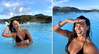 Ebru Şahin’den nefes kesen İzlanda pozları! Güzelliğiyle büyüledi