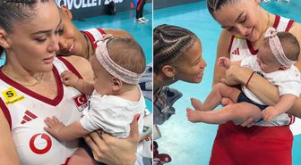 Zehra Güneş'in kucağındaki minik taraftarı görenler aynı yorumu yaptı