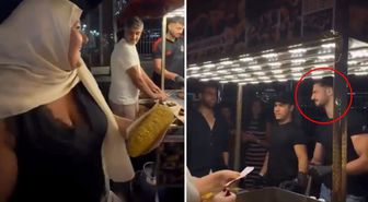 Yüz ifadesine dikkat! 'Yakışıklı Mısırcı'yı illallah ettiren kadın